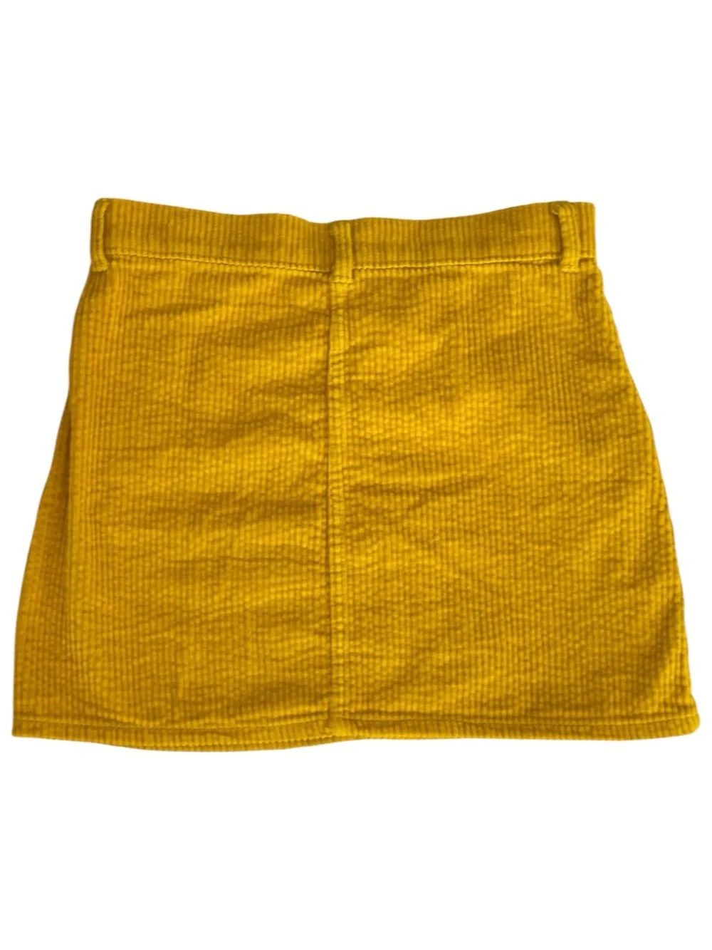 Old Navy Girls Kids Mustard Yellow A-Line Corduroy Mini Skirt. Large. 10-12.